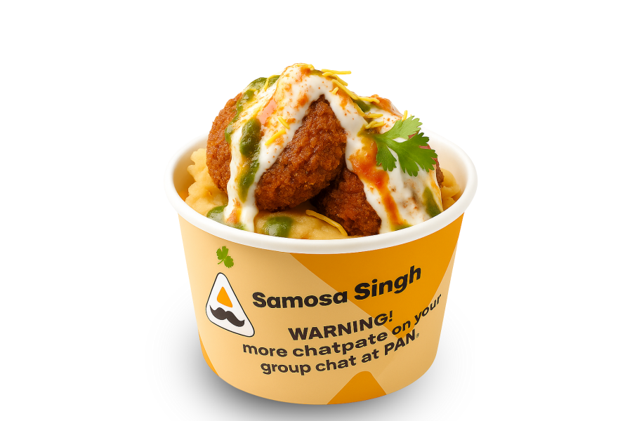 Beetroot Corn Dahi Chaat