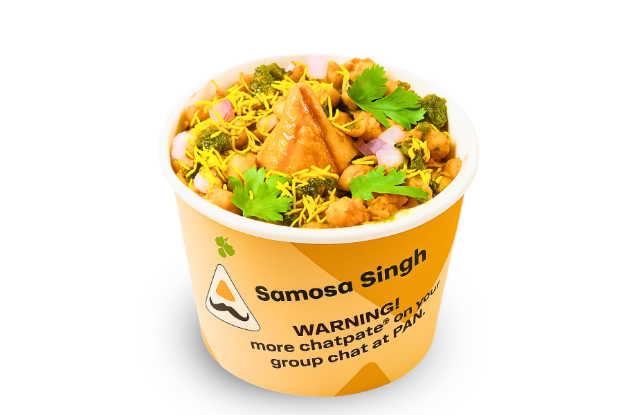 Chana Samosa Chaat