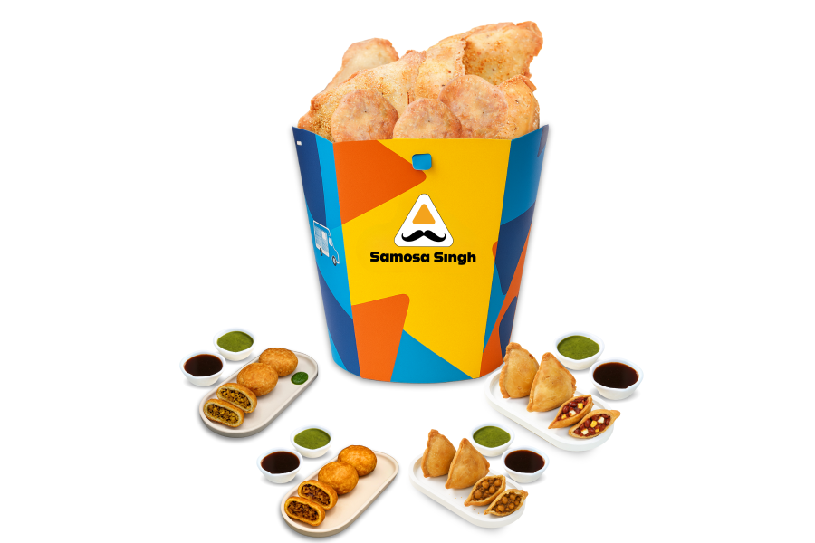 Mixed - Samosa & Kachori (10 Pcs) - 3 Mexicano Samosa + 3 Chana Masala samosa + 2 Pyaaz Kachori + 2 Moong dal Kachori